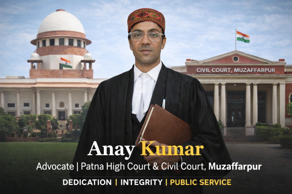 Advocate Anay Kumar – A New Chapter in Legal Excellence : practice at the Patna High Court and the Civil Court, Muzaffarpur