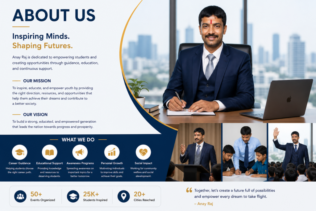 About Us Anay Raj / Anay Kumar