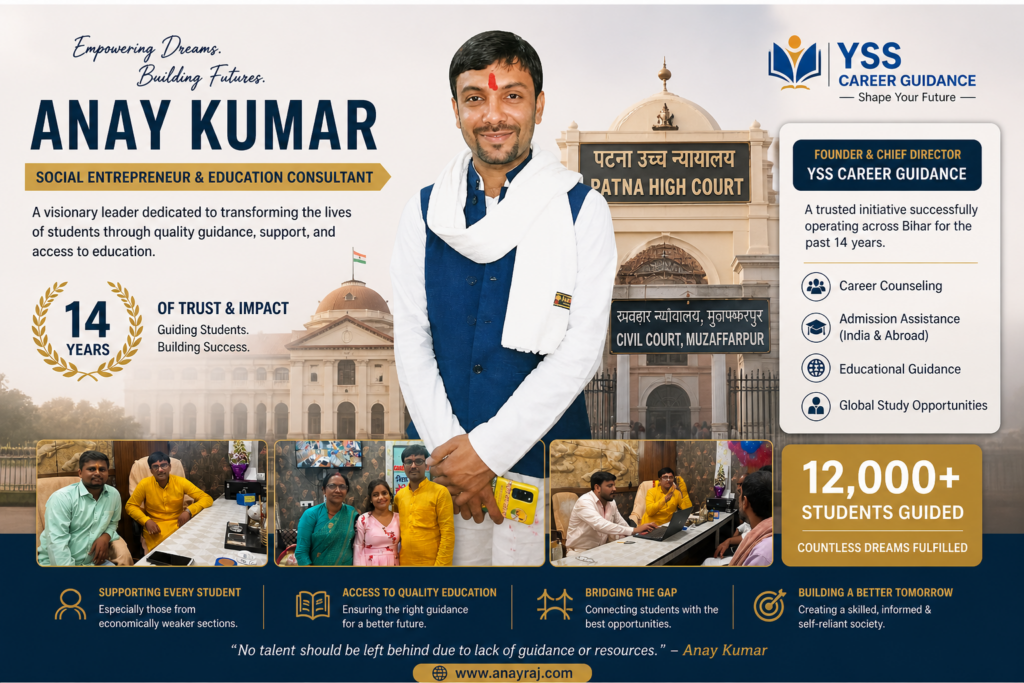 Anay Kumar – Empowering Youth Through Education & Guidance
