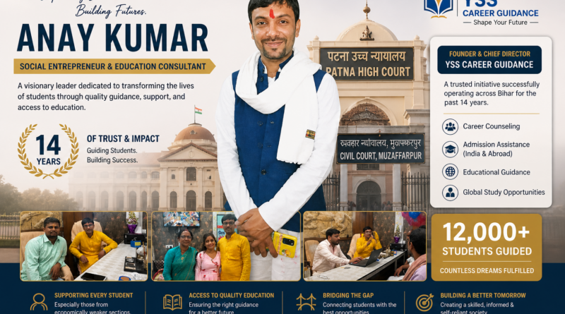 Anay Kumar – Empowering Youth Through Education & Guidance