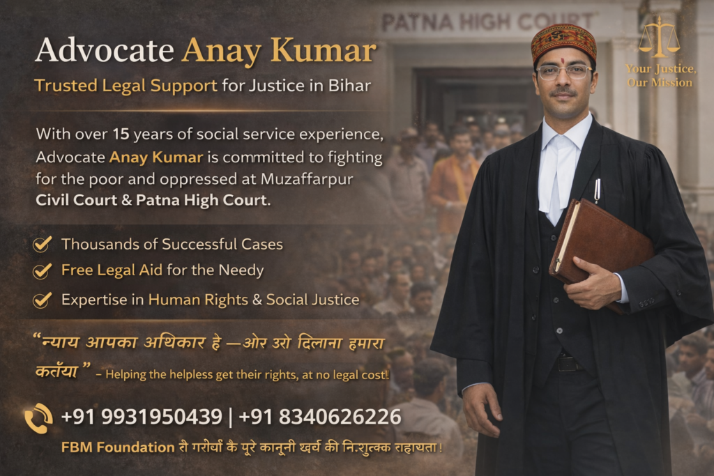 Advocate Anay Kumar – A New Chapter in Legal Excellence : practice at the Patna High Court and the Civil Court, Muzaffarpur